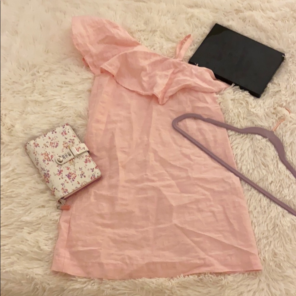 Pink shoulder string dress size 10 kids
